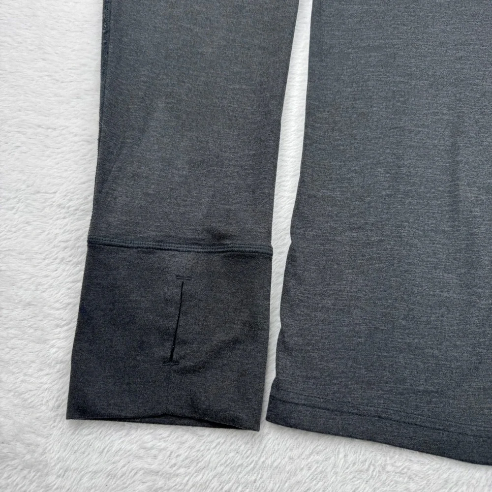 Brooks Quarter Zip Pullover Mens Medium Gray Equilibrium Running Thumbhole Top